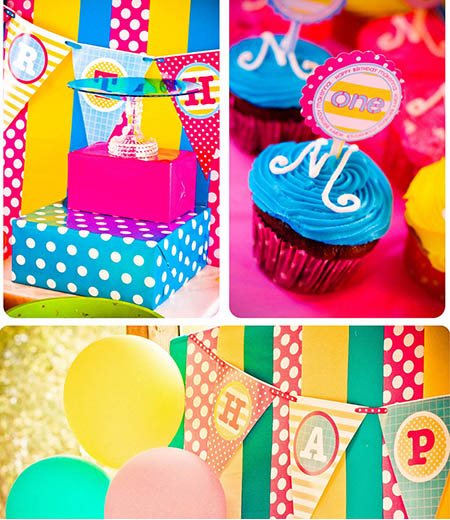 Splish Splash Pool Party Birthday Party Printables Collection - Girl